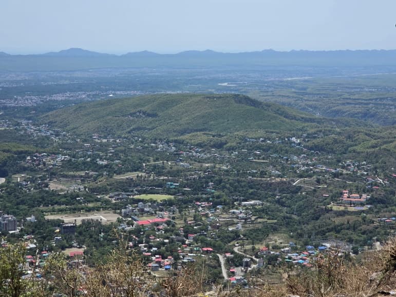 Dehradun cityscape and surrounding hills